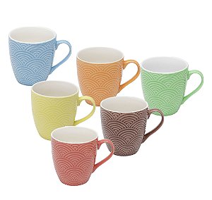 CANECA DE PORCELANA IPANEMA COR SORTIDA 175ml
