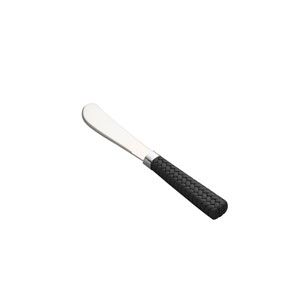 CJ 6 ESPÁTULAS  AÇO INOX C/CABO  PLÁSTICO RATTAN PRETO 15