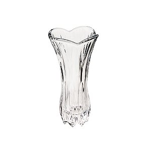 VASO DE VIDRO TULIPA 9x19cm