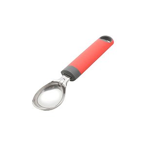 CONCHA P/SORVETE DE SILICONE VERMELHA 19,5x4x2cm