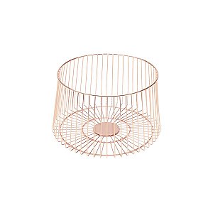 FRUTEIRA DE FERRO CROMADO ROSÉ 27x15,5cm