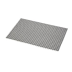 LUGAR AMERICANO DE PLÁSTICO XADREZ PRETO E BRANCO 30x45cm