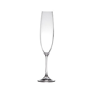 CJ 6 TAÇAS VIDRO SODO-CÁLCICO P/CHAMPAGNE 250ML