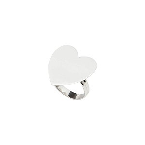 CJ 4 ANÉIS P/GUARDANAPO DE ZAMAC SILVER PLATED HEART 4,5x4cm