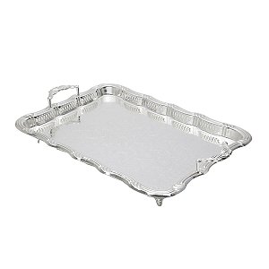 BANDEJA DE ZAMAC NIQUELADO CASABLANCA 60x40x7cm
