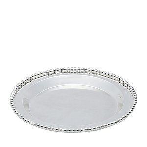 BANDEJA DE ZAMAC SILVER PLATED BALLS 26x4cm
