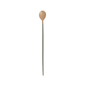 COLHER AÇO INOX BAILARINA KYOTO ROSÉ GOLD/CINZA 30cm