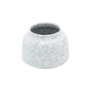 VASO DECORATIVO CERÂMICA CINZA 14x10cm