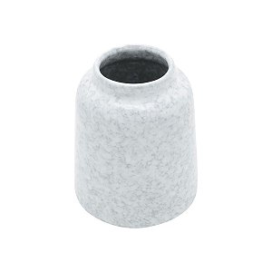 VASO DECORATIVO CERÂMICA CINZA 13x16cm