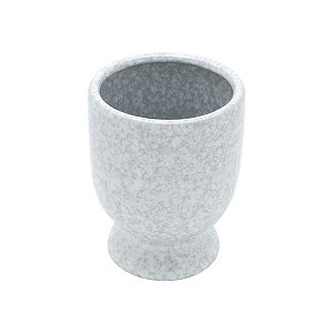 VASO DECORATIVO CERÂMICA CINZA 13x16cm