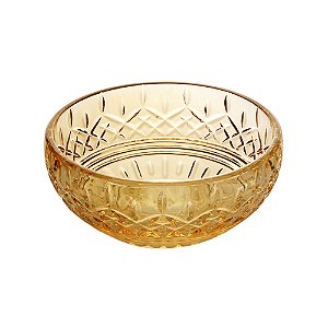 CJ 4 BOWLS CRISTAL LYS ÂMBAR 13x5cm