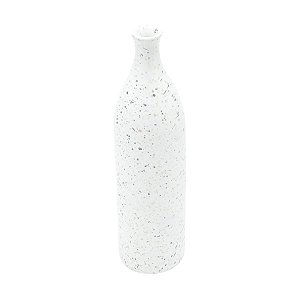 VASO DECORATIVO CERÂMICA BRANCO 9x32cm