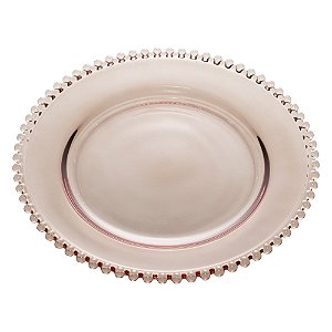 SOUSPLAT CRISTAL PEARL FUMÊ 32cm