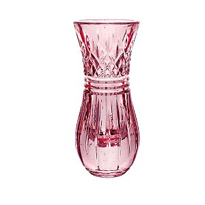VASO CRISTAL LYS ROSA 6x4x15cm