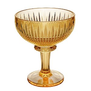 CJ 6 TAÇAS CRISTAL P/SOBREMESA QUEEN ÂMBAR 260ml
