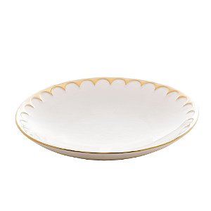 CJ 6 PRATOS FUNDOS PORCELANA EGG 22x4cm