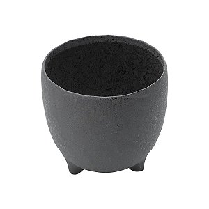 VASO DECORATIVO CERÂMICA CHUMBO 17x16cm