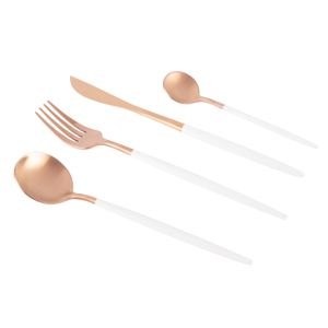 FAQUEIRO 24PC AÇO INOX KYOTO ROSÉ GOLD/NUDE