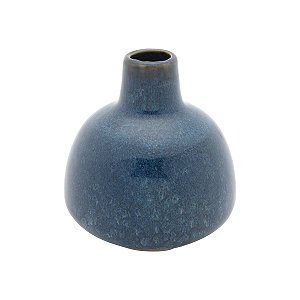 VASO DECORATIVO CERÂMICA AZUL 10x11cm