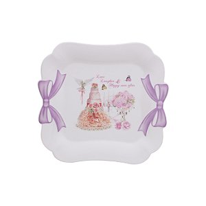 CJ 6 PRATOS PORCELANA WEDDING 28x26cm