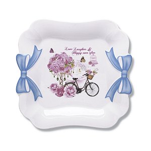 CJ 6 PRATOS PORCELANA WEDDING 24x22cm