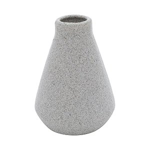 VASO DECORATIVO PORCELANA CINZA 12x17cm