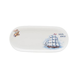 PRATO OVAL DE PORCELANA BOAT 23x10cm