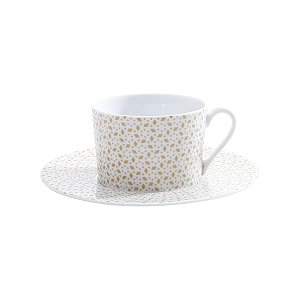 CJ 6 XÍCARAS CHÁ PORCELANA C/PIRES LIMOGES ANDALOUS 220ml