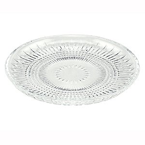 CJ 6 PRATOS CRISTAL SOBREMESA QUEEN 20cm