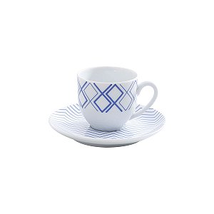 CJ 6 XÍCARAS CAFÉ PORCELANA C/PIRES LIMOGES ARPEGGIO 100ml