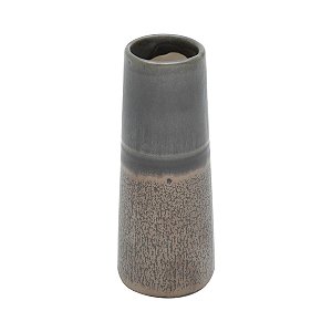 VASO DECORATIVO CERÂMICA MARROM 6x15cm