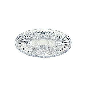 PRATO CRISTAL P/SERVIR C/PÉ QUEEN 32cm