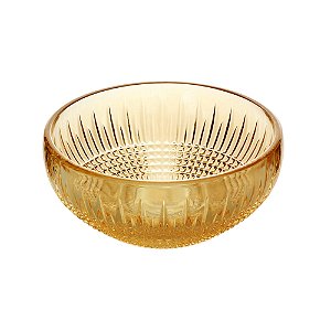 CJ 4 BOWLS CRISTAL QUEEN ÂMBAR 13x5cm