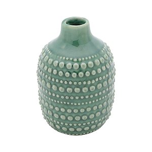 VASO DECORATIVO CERÂMICA VERDE 9x13cm