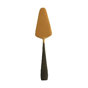ESPÁTULA AÇO INOX P/SERVIR PISA ROSÉ GOLD/PRETO