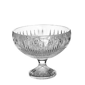 CENTRO DE MESA CRISTAL C/PÉ QUEEN 25x20cm