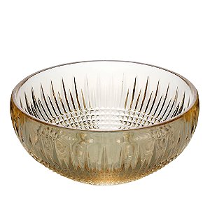 CENTRO DE MESA CRISTAL QUEEN ÂMBAR 25x12cm