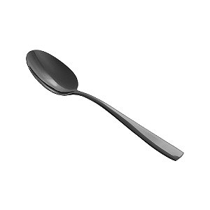 CJ 6 COLHERES AÇO INOX P/CHÁ PISA PRETO
