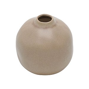 VASO DECORATIVO CERÂMICA AREIA 13x12cm