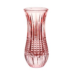 VASO CRISTAL QUEEN ROSA 6x4x15cm