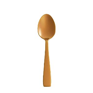 CJ 6 COLHERES AÇO INOX P/CAFÉ PISA ROSÉ GOLD