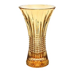 VASO CRISTAL QUEEN ÂMBAR 16x10x30cm