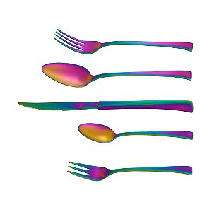 FAQUEIRO 30PC AÇO INOX BERNA RAINBOW