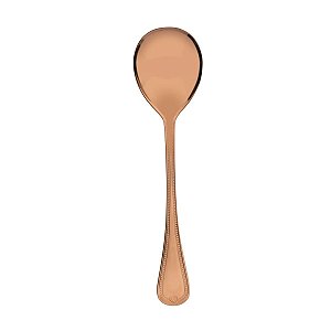 COLHER DE AÇO INOX P/SALADA PVD ROSE GENEVE