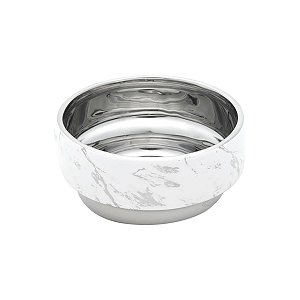 CENTRO DE MESA CERÂMICA BRANCO 15x8cm