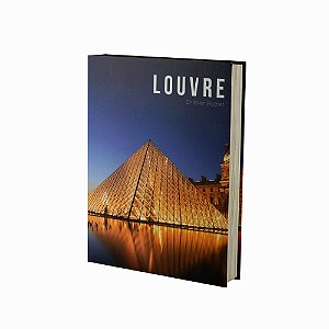 CAIXA LIVRO PAPEL RÍGIDO LOUVRE 36x27x5cm