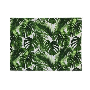 JOGO AMERICANO 2PC ALGODÃO FOLHAS VERDE 33x45cm