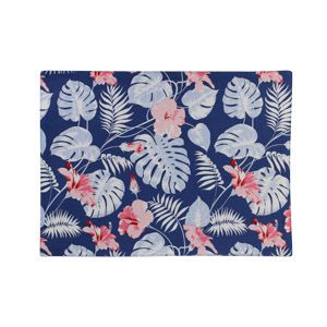 JOGO AMERICANO 2PC ALGODÃO FOLHAS ROSA 33x45cm