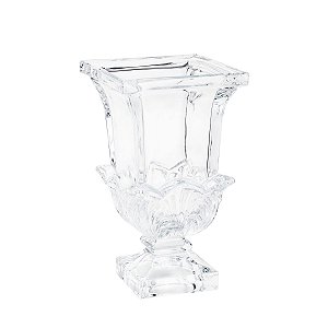 VASO DE CRISTAL C/PÉ DECO 14X24,5cm