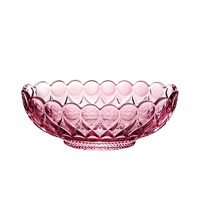 CENTRO DE MESA CRISTAL ANGEL VERDE 29x11cm